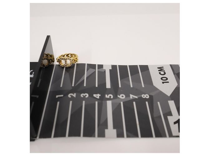 Christian Dior Claire Dilune Ring, vergoldet mit Strasssteinen - Ansicht 3