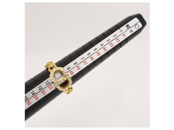Christian Dior Claire Dilune Ring, vergoldet mit Strasssteinen - Ansicht 4