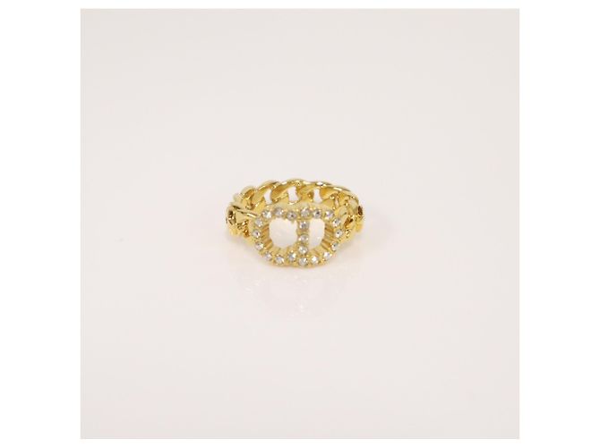 Christian Dior Claire Dilune Ring, vergoldet mit Strasssteinen - Ansicht 6