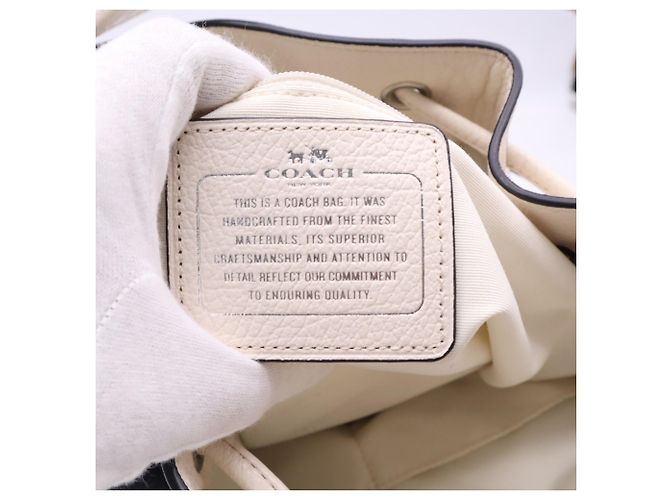 Borsa a tracolla COACH Leather Mickey Drawstring Spectator - vista 15