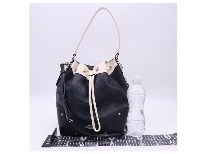 Borsa a tracolla COACH Leather Mickey Drawstring Spectator - vista 3