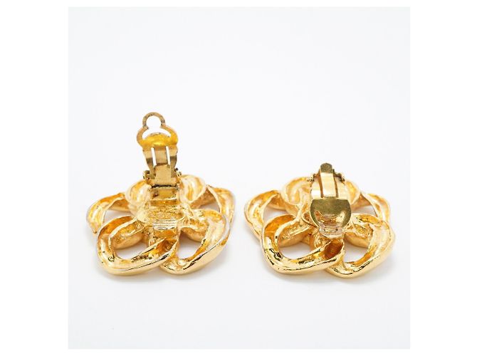 Orecchini a clip Chanel placcati in oro - vista 3
