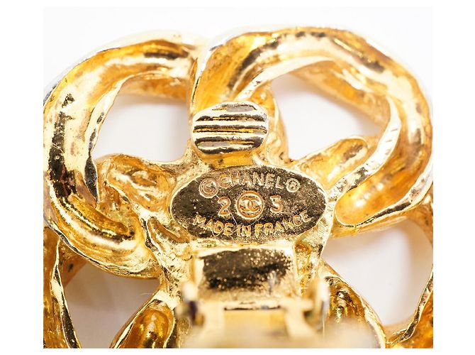 Orecchini a clip Chanel placcati in oro - vista 4