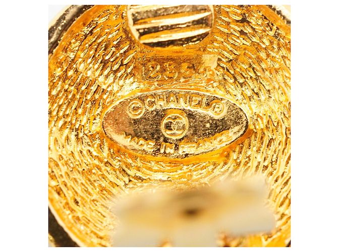 Orecchini a clip placcati oro Chanel - vista 4