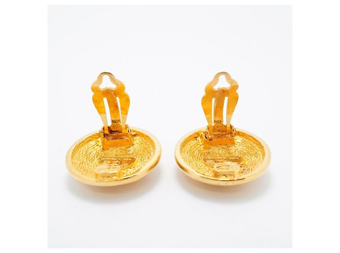 Orecchini a clip placcati oro Chanel - vista 5