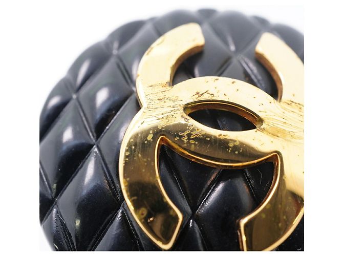 Orecchini a clip Chanel Black and Gold - vista 7