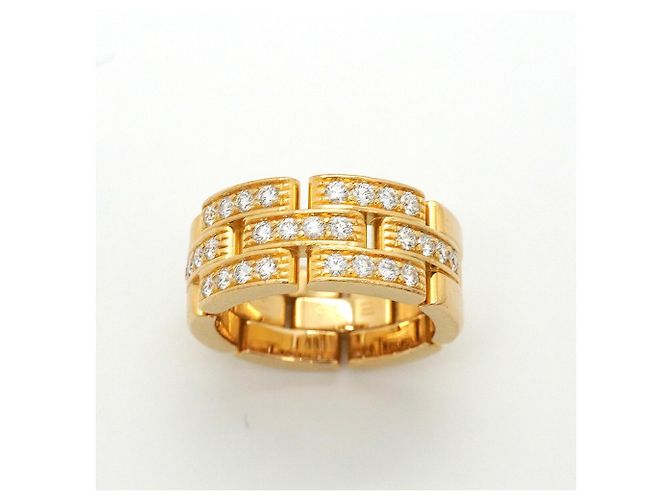 Anello Cartier Maillon Panthère in oro giallo 18K - vista 2