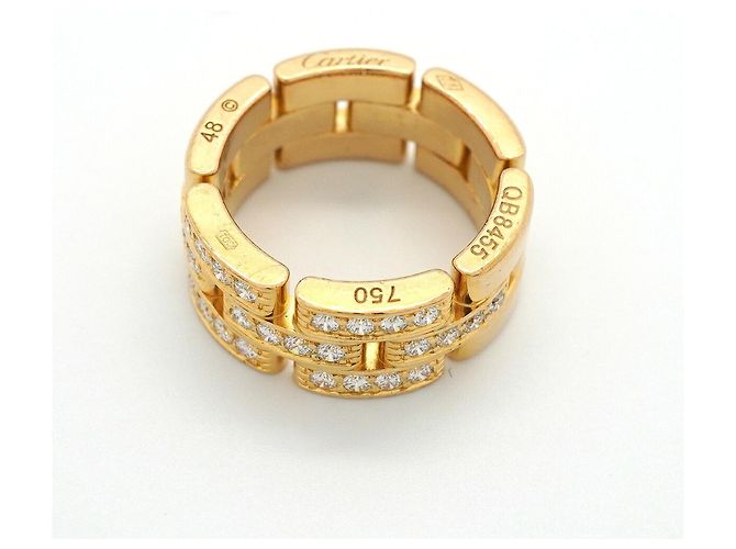 Anello Cartier Maillon Panthère in oro giallo 18K - vista 3