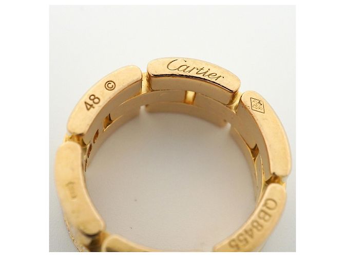Anello Cartier Maillon Panthère in oro giallo 18K - vista 4