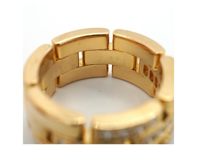 Anello Cartier Maillon Panthère in oro giallo 18K - vista 9