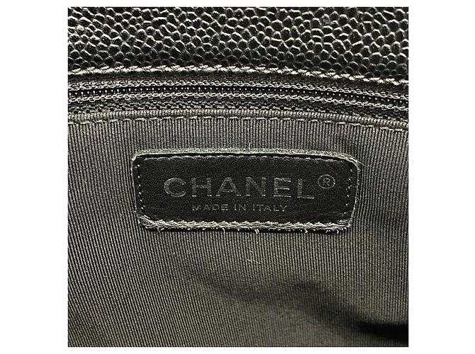 Saco Tote Chanel em couro de bezerro grão preto - vista 5