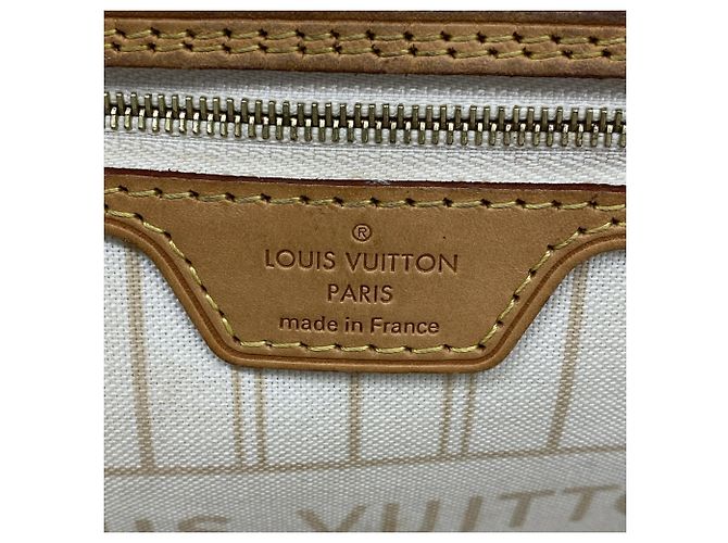 Borsa Tote Louis Vuitton Damier Azur Neverfull MM - vista 5