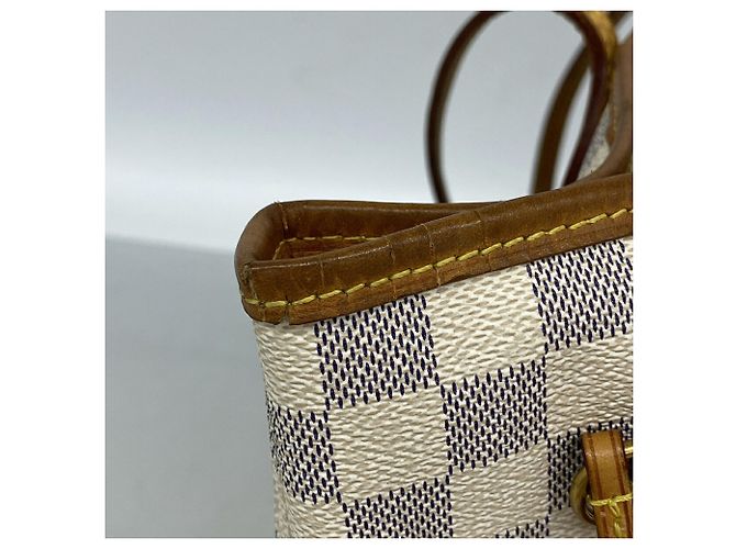 Borsa Tote Louis Vuitton Damier Azur Neverfull MM - vista 7