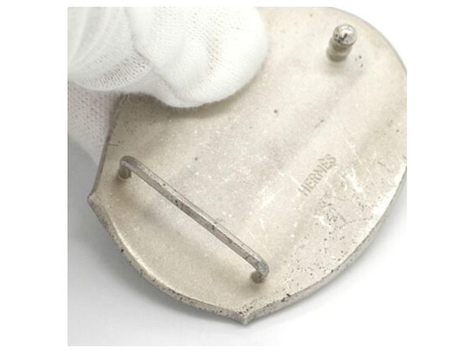Hermès Hermes Gürtelschnalle aus silberfarbenem Metall - Ansicht 6