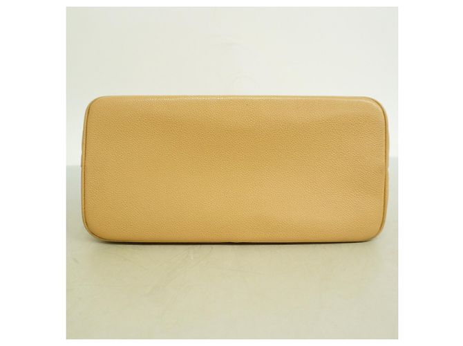 mala Tote Chanel em pele de bezerro grão beige - vista 3