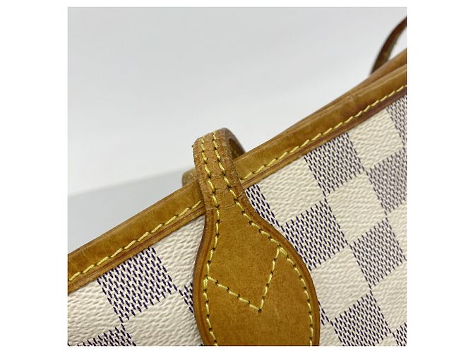 Borsa Louis Vuitton Damier Azur Neverfull PM - vista 10