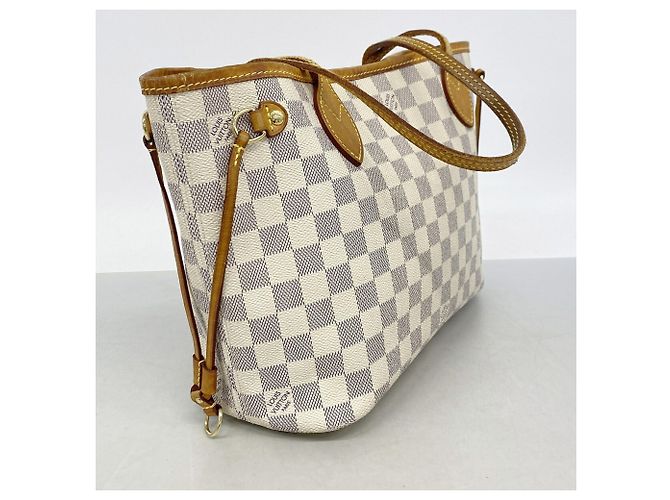 Borsa Louis Vuitton Damier Azur Neverfull PM - vista 2