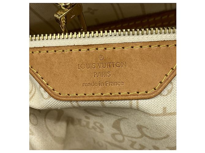 Borsa Louis Vuitton Damier Azur Neverfull PM - vista 5