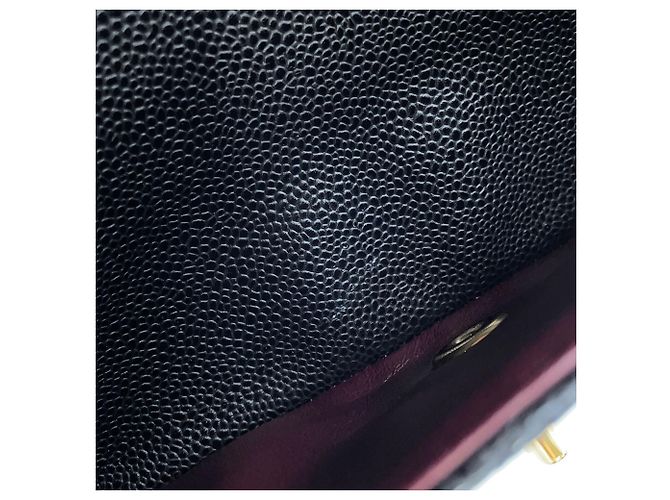 Borsa a tracolla Chanel Black Matelassé con catena - vista 12
