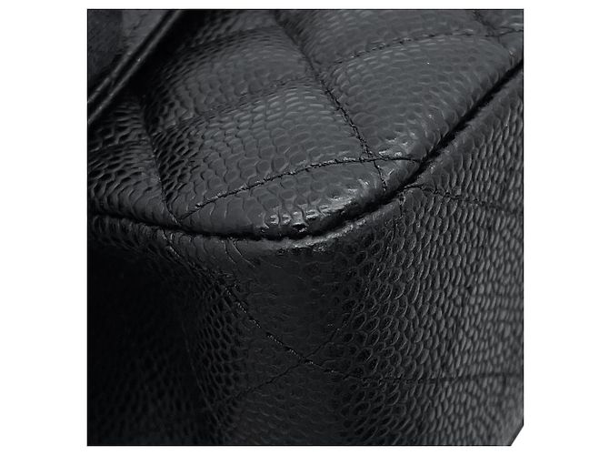 Borsa a tracolla Chanel Black Matelassé con catena - vista 8