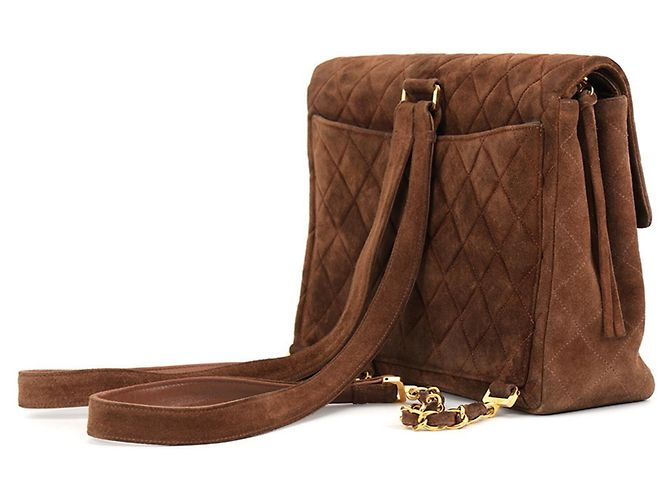 Zaino Chanel Matelassé in camoscio - vista 2