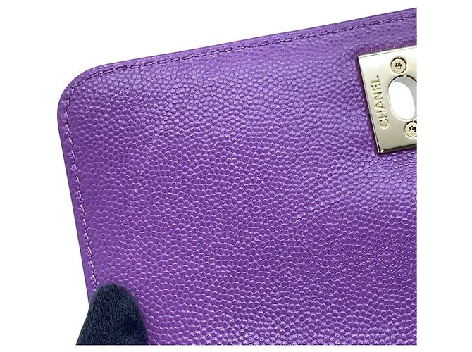 Borsa Chanel Matelassé in viola - vista 10