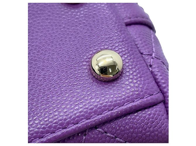 Borsa Chanel Matelassé in viola - vista 13