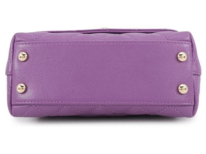Borsa Chanel Matelassé in viola - vista 3