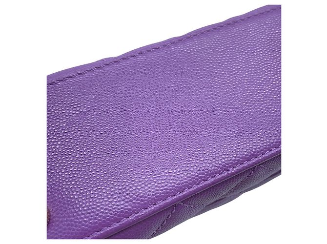 Borsa Chanel Matelassé in viola - vista 8