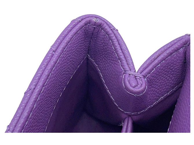 Borsa Chanel Matelassé in viola - vista 9