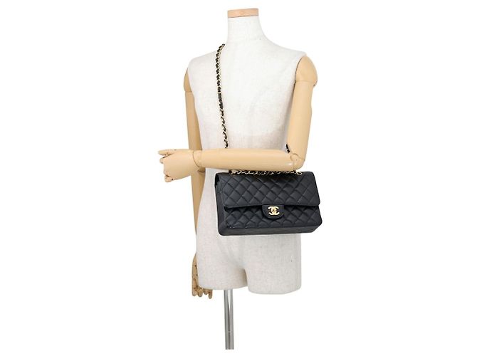 Borsa a tracolla Chanel Black Matelassé - vista 5
