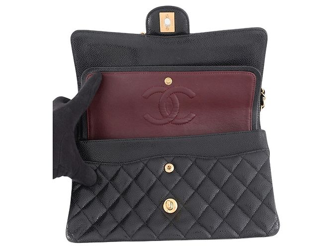 Borsa a tracolla Chanel Black Matelassé - vista 6