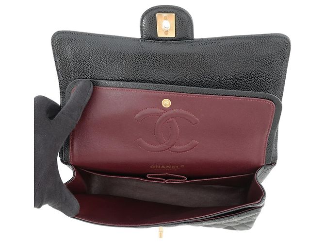 Borsa a tracolla Chanel Black Matelassé - vista 7