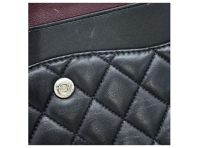 Borsa a tracolla Chanel Matelassé in pelle di agnello nera - vista 10