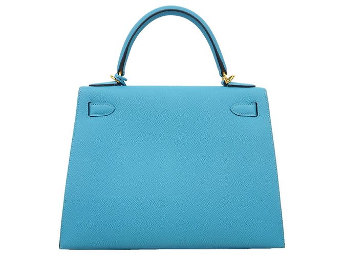 Hermès Borsa Hermes Kelly 28 in Blue Nord - vista 10