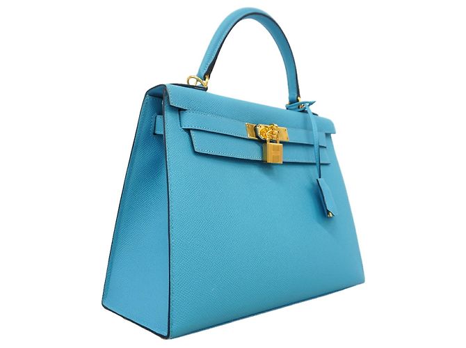 Hermès Borsa Hermes Kelly 28 in Blue Nord - vista 2