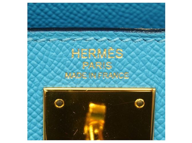 Hermès Borsa Hermes Kelly 28 in Blue Nord - vista 5