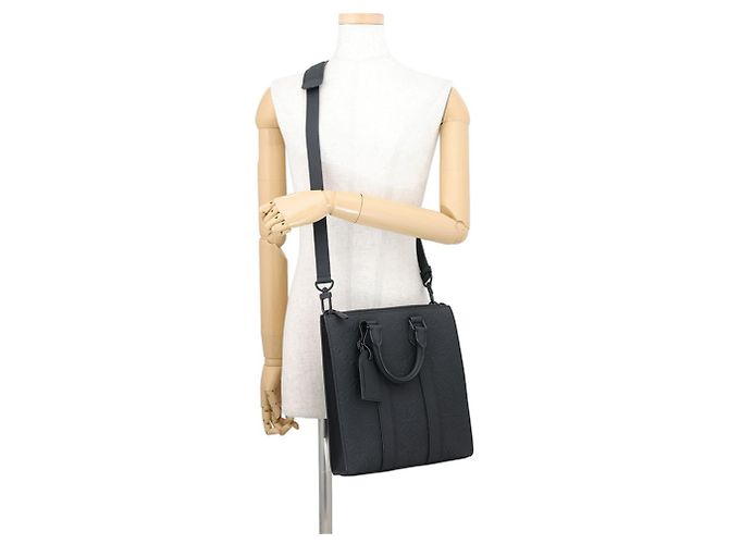 Borsa Louis Vuitton Monogram Taurillon Sac Plat Cross - vista 5