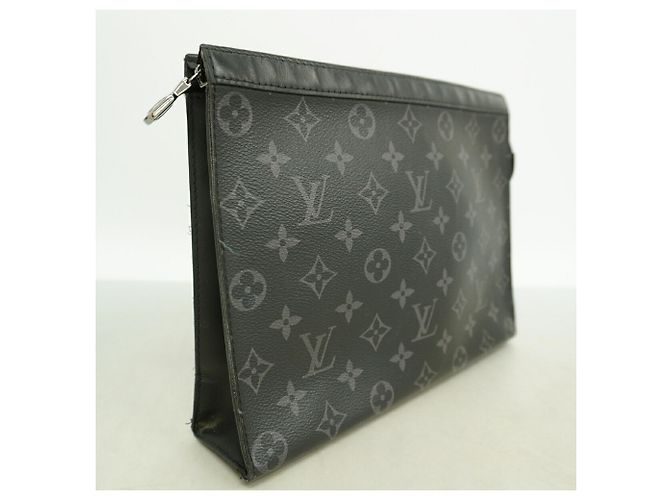 Louis Vuitton Monogram Eclipse Pochette Voyage MM Clutch Bag - vista 2