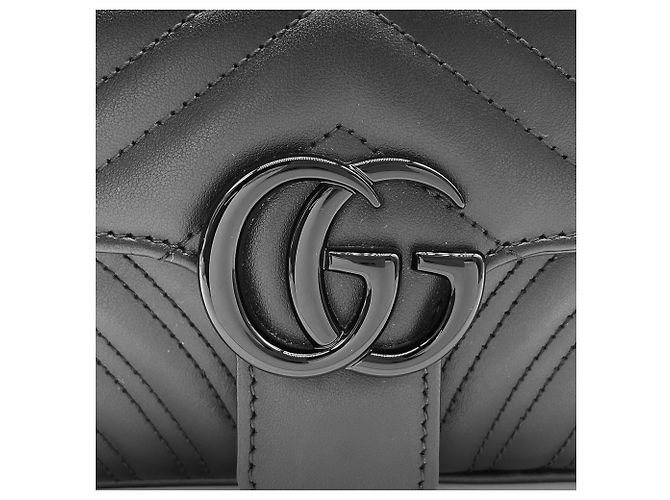 Borsa a tracolla Gucci GG Marmont Small matelassé con catena - vista 11