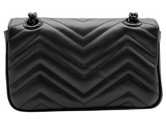 Borsa a tracolla Gucci GG Marmont Small matelassé con catena - vista 2