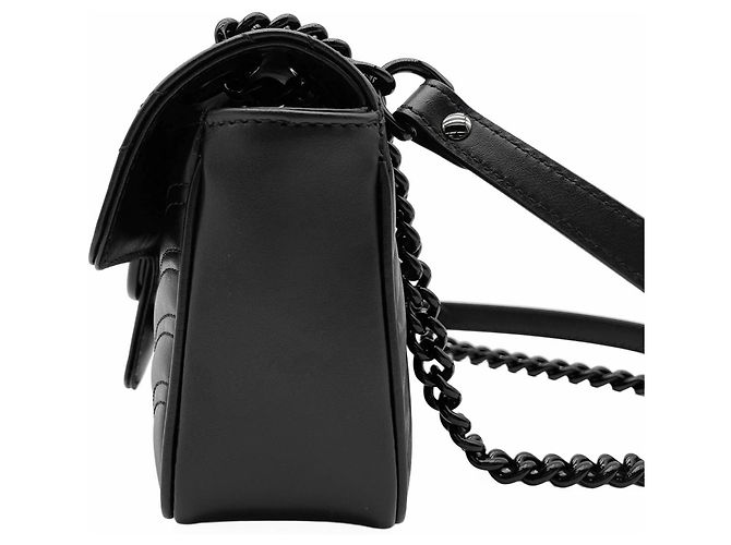 Borsa a tracolla Gucci GG Marmont Small matelassé con catena - vista 3