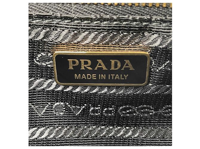 Borsa a tracolla Prada in pelle nera - vista 10