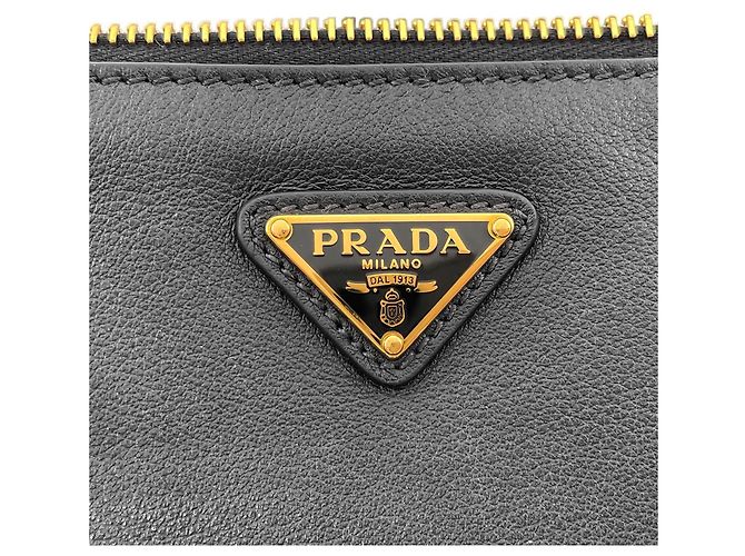 Borsa a tracolla Prada in pelle nera - vista 11