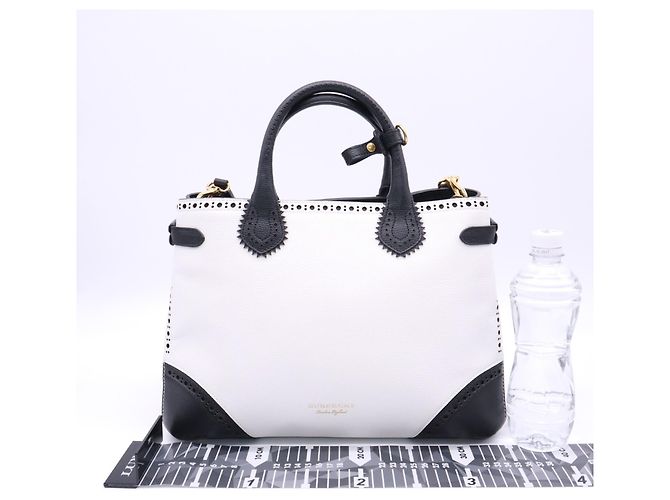 Borsa a tracolla Burberry in pelle di vitello - vista 3
