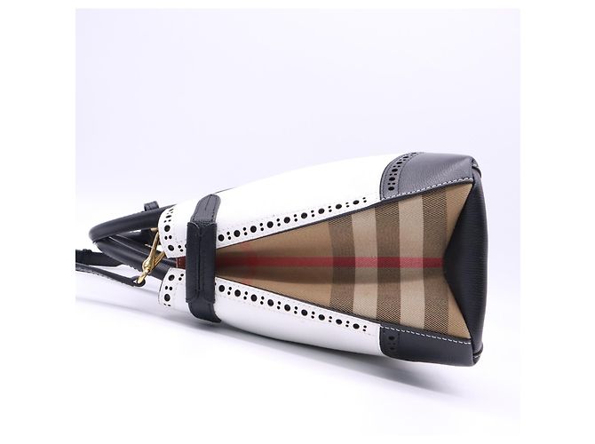 Borsa a tracolla Burberry in pelle di vitello - vista 6