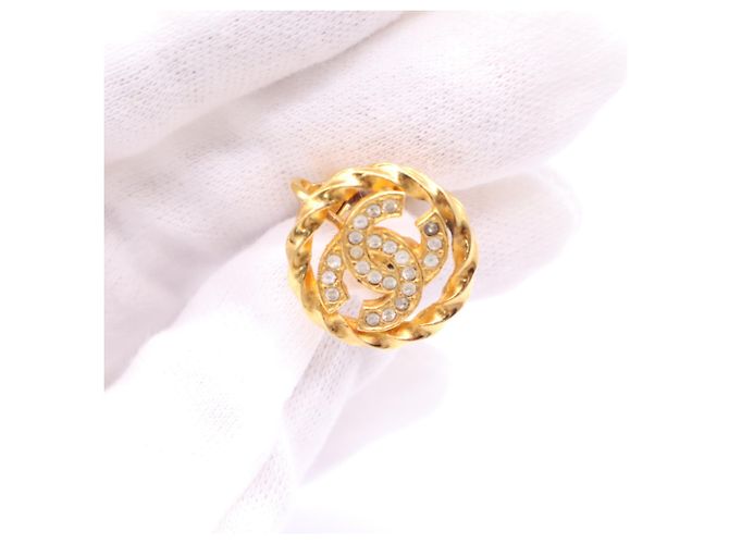 Orecchini a clip Chanel Coco Mark con strass - vista 9
