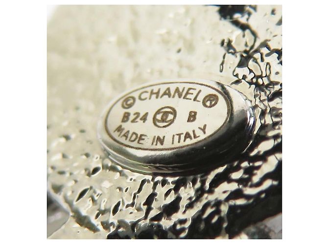 Orecchini a lobo Chanel Argento e Bianco - vista 7