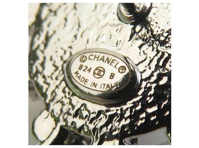 Orecchini a lobo Chanel Argento e Bianco - vista 8