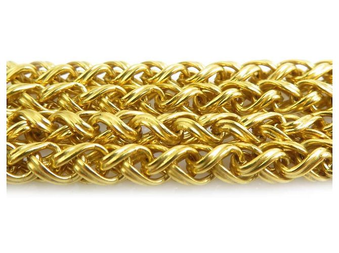 Collana Chanel in metallo dorato - vista 4